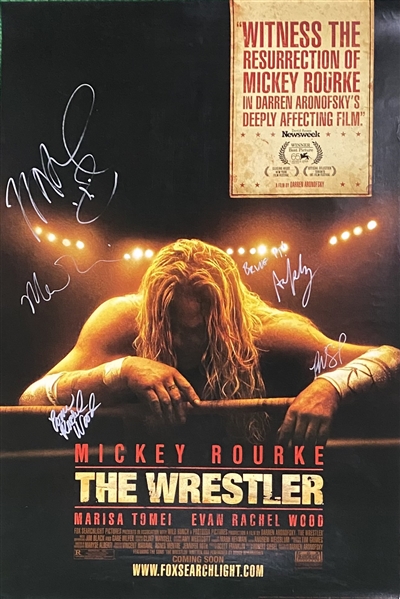 The Wrestler Cast & Crew Signed 27" x 40" Poster (BAS Guaranteed)
