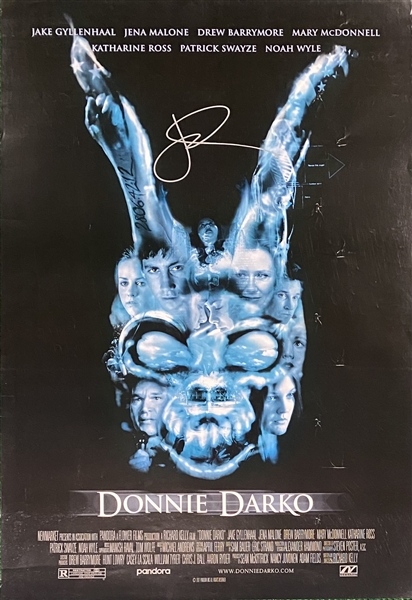 Jake Gyllenhaal Signed 27" x 40" Donnie Darko Movie Poster (BAS Guaranteed)