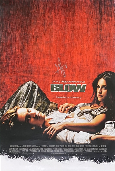 George Jung Signed 27" x 40" Blow Movie Poster (BAS Guaranteed)