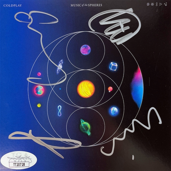 Coldplay: Group Signed CD Cover (JSA)