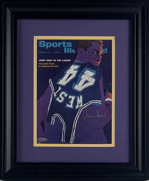 Jerry West Autographed Los Angeles Lakers Sports Illustrated from 2/8/65 (UpperDeck)