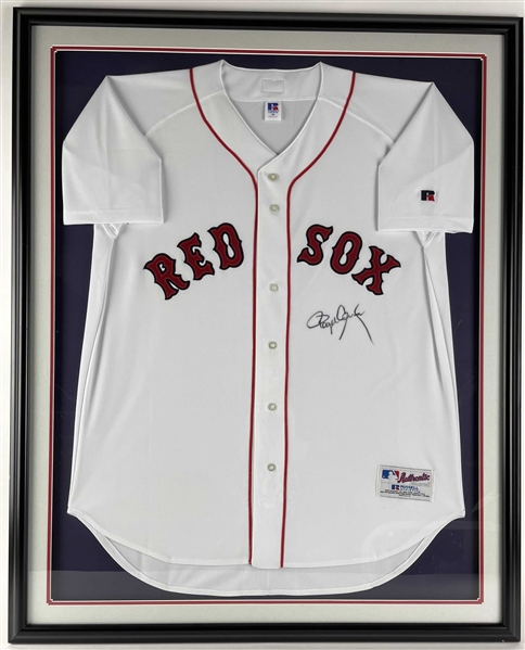 Roger Clemens Signed Red Sox Jersey in Custom Framing (JSA LOA)