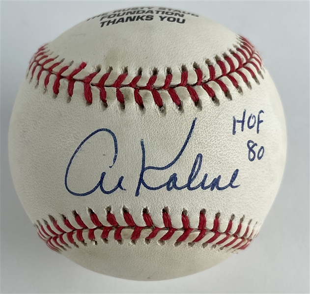 Al Kaline Signed ONL Baseball (Beckett/BAS Guaranteed)