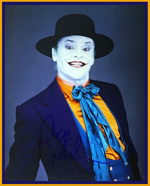 Jack Nicholson IN-PERSON Signed 8x10 As "The Joker" (Beckett/BAS Guaranteed)