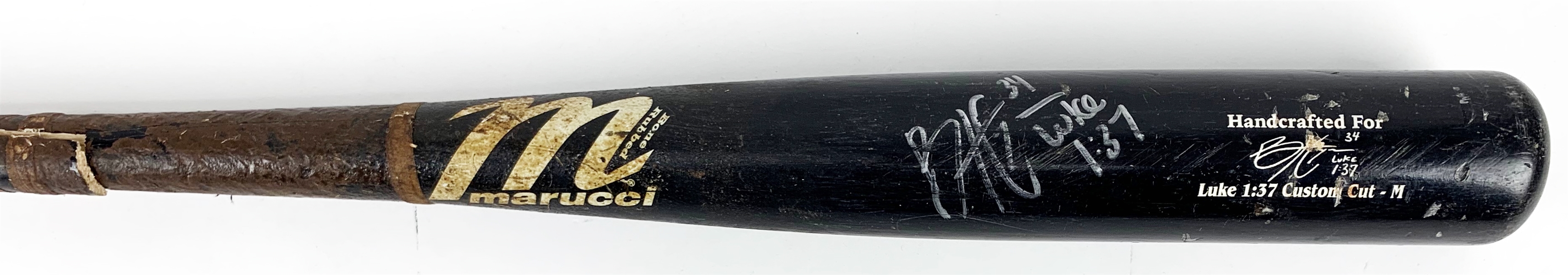 2012-2013 Bryce Harper Game Used & Signed Marucci Personal Model Baseball Bat (PSA/DNA GU 9)