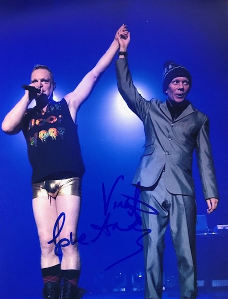 Erasure: Andy Bell and Vince Clarke Signed 8" x 10" Photograph (Beckett/BAS Guaranteed)