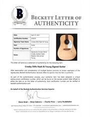 Crosby, Stills, Nash & Young RARE Group Signed Martin Guitar (Beckett/BAS LOA)