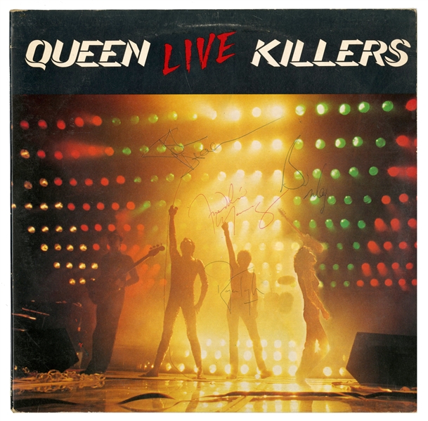 Queen 1979 Autographed Live Killers Album Record (UK) (Tracks COA) 