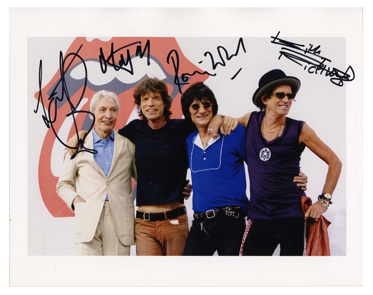 The Rolling Stones Group Signed “Bigger Bang” 2005 Photograph Ottawa (Canada) (4 Sigs) (Tracks COA) 