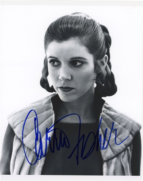 Star Wars: Carrie Fisher Signed 8” x 10” Signed Photo from “Cloudy City” in “The Empire Strikes Back” (Beckett/BAS Guaranteed) 