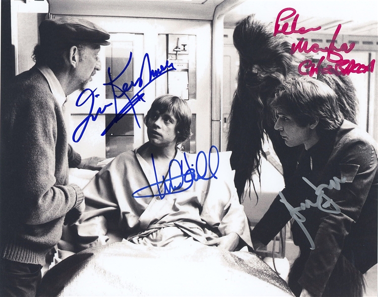 Star Wars: Hamill, Ford, Mayhew, and Kershner Multi-Signed” 10” x 8” Signed Photo from “The Empire Strikes Back” (Beckett/BAS Guaranteed) 