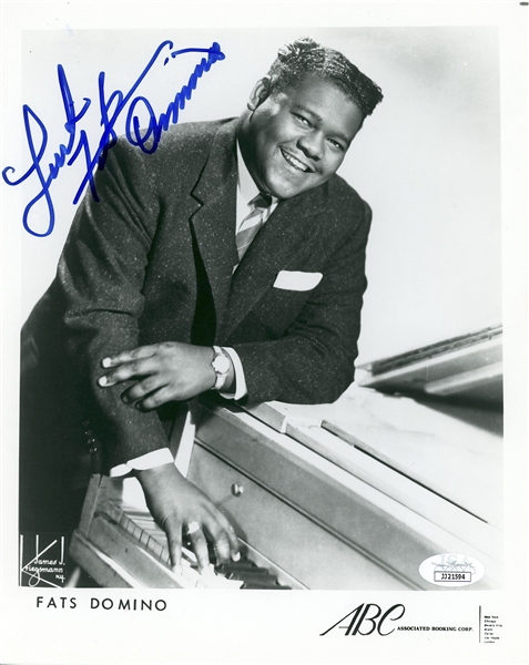 Fats Domino In-Person Signed 8” x 10” Photo (John Brennan Collection) (JSA Authentication)