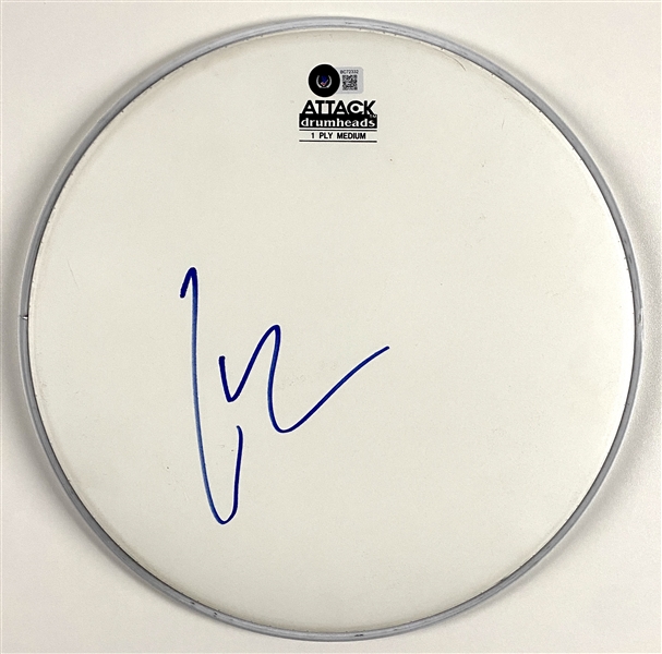 Metallica: Lars Ulrich In-Person Signed 12” Attack Drumhead (John Brennan Collection) (Beckett/BAS Authentication)