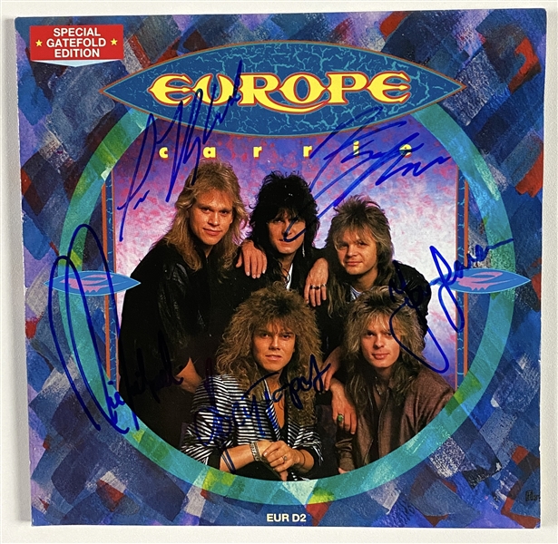 Europe In-Person Group Signed “Carrie” 45 RPM (5 Sigs) (John Brennan Collection) (Beckett/BAS Guaranteed) 