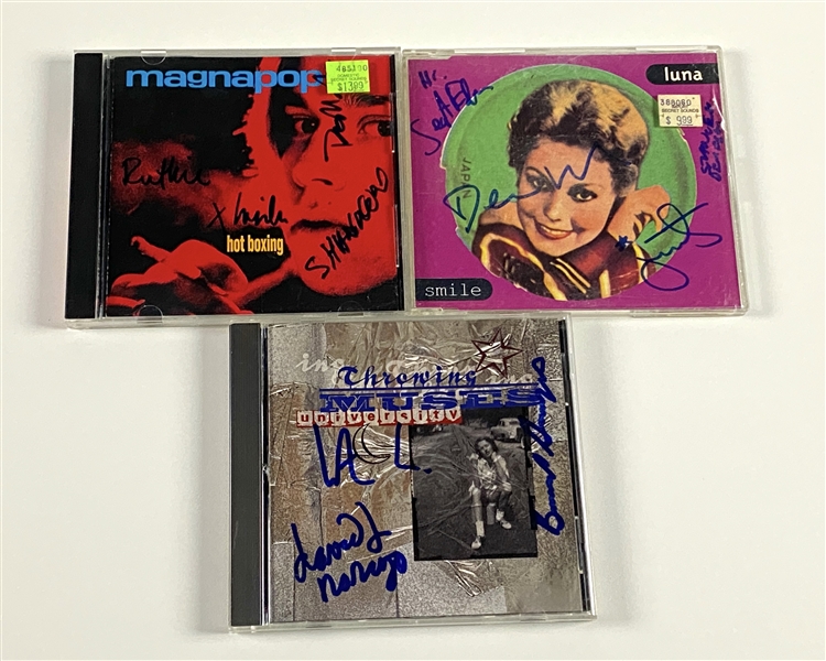 Alternative Rock LOT (3) (Luna, Magnapop, Throwing Muses) In-Person Signed CDs (John Brennan Collection) (Beckett/BAS Guaranteed) 