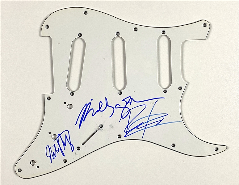 Winery Dogs Group Signed Stratocaster-Style Pickguard (3 Sigs) (John Brennan Collection) (Beckett/BAS Guaranteed)