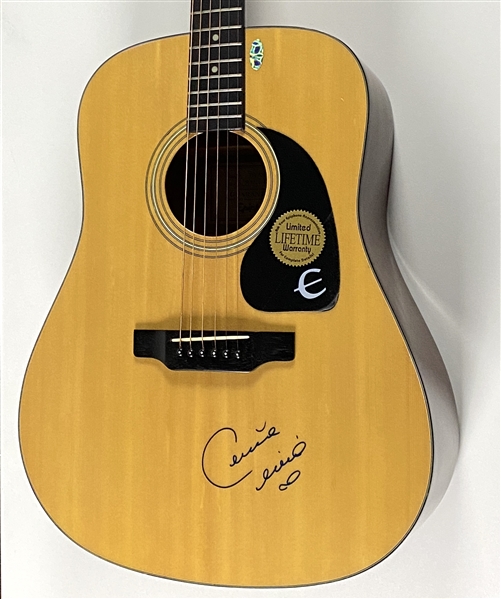 Celine Dion Signed Acoustic Guitar (Beckett/BAS Authentication)