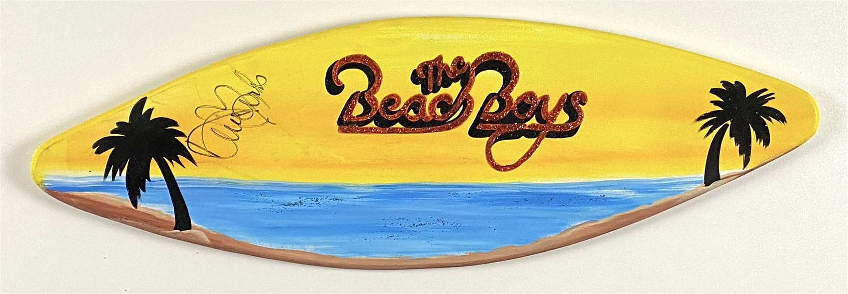 Beach Boys: David Marks Signed Wooden 24” x 8” Mini Surfboard  (Beckett/BAS Guaranteed)