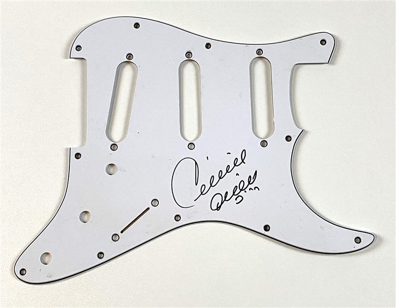 Celine Dion Signed Stratocaster-Style Pickguard (Beckett/BAS Guaranteed) 