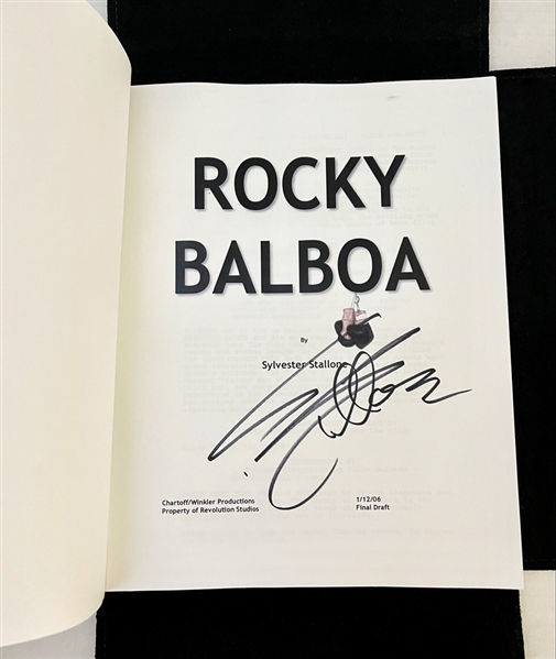 Sylvester Stallone Signed Movie Script for "ROCKY BALBOA" (Beckett/BAS Guaranteed)