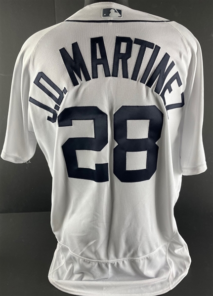 2017 JD Martinez Detroit Tigers Home Jersey (MEARS Graded A10)