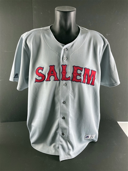Game Worn Rafael Devers Minor League Salem Red Sox Jersey  (Salem Red Sox COA)