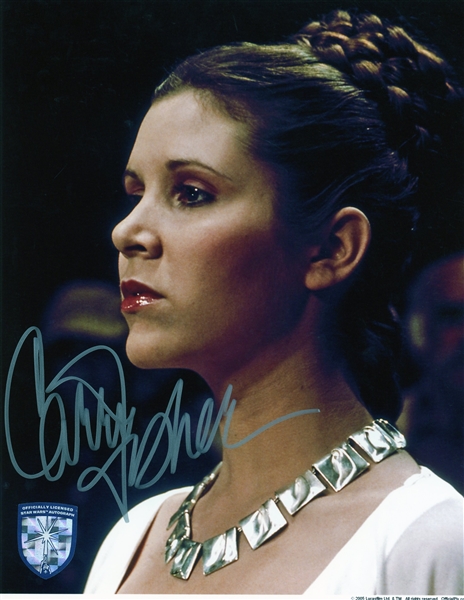 Carrie Fisher Signed 8" x 10" Photo (Official Pix/BAS Guaranteed)