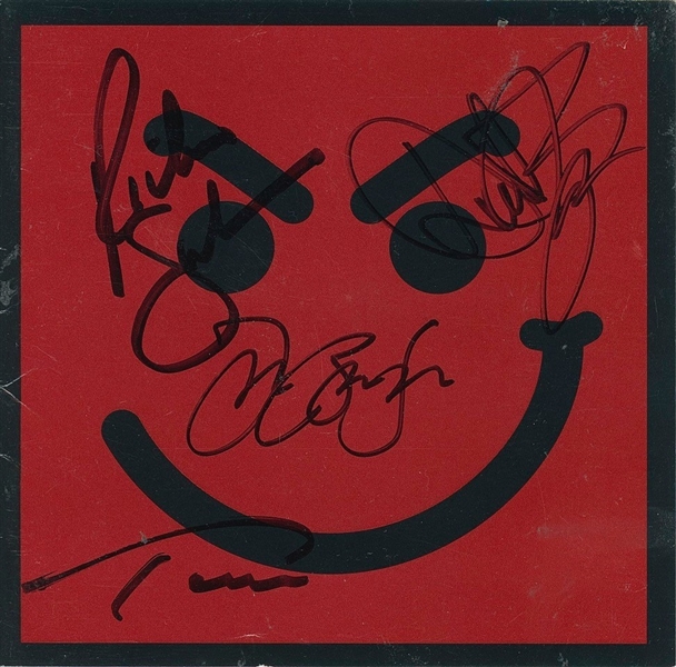 Bon Jovi Group Signed “Have a Nice Day” CD Booklet Cover (4 Sigs) (PSA/DNA Cert) 