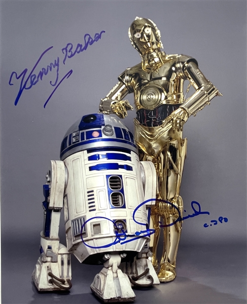 Star Wars: Kenny Baker & Anthony Daniels Signed 8" x 10" Photo (BAS/ Beckett Guaranteed)