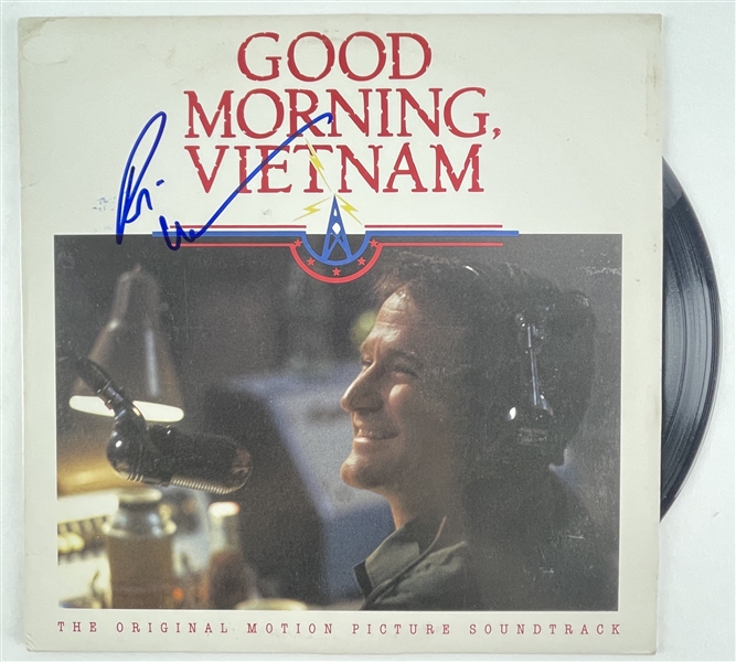 Robin Williams Signed "Good Morning Vietnam" Cover w/ Vinyl (REAL/ Epperson LOA) 