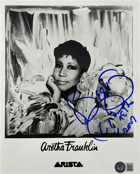 Aretha Franklin Signed 8" x 10" Photo (BAS LOA)