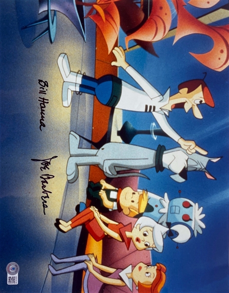 Bill Hanna and Joe Barbera Signed 8" x 10" "The Jetsons" Photo (BAS LOA)