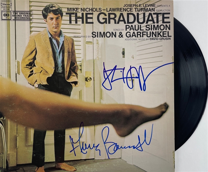 Dustin Hoffman & Anne Bancroft Signed "The Graduate" Album Cover w/ Vinyl (BAS LOA)