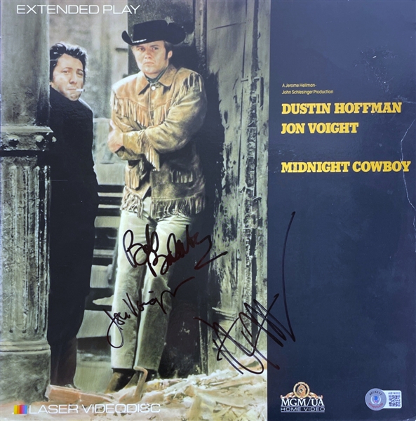"Midnight Cowboy" Cast Signed Laserdisc Cover (BAS LOA)