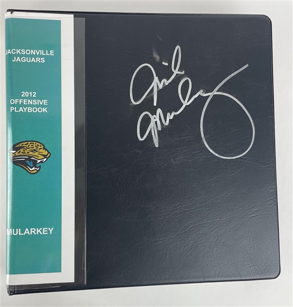 Coach Mike Mularkeys Personally Owned & Used 2012 Jaguars Offensive Playbook (Coach Mike Mularkey Collection)