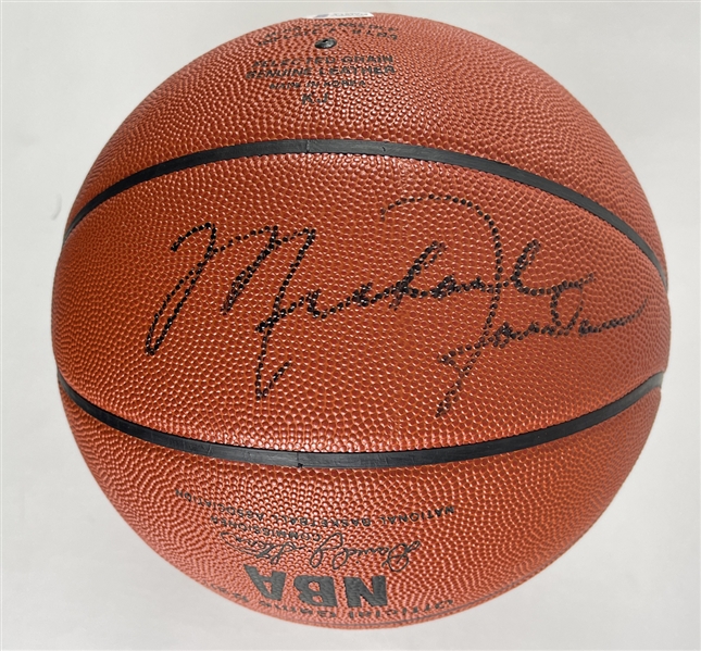Michael Jordan Signed Spalding NBA Leather Game Model Basketball with Desirable Early Autograph (Beckett/BAS LOA)