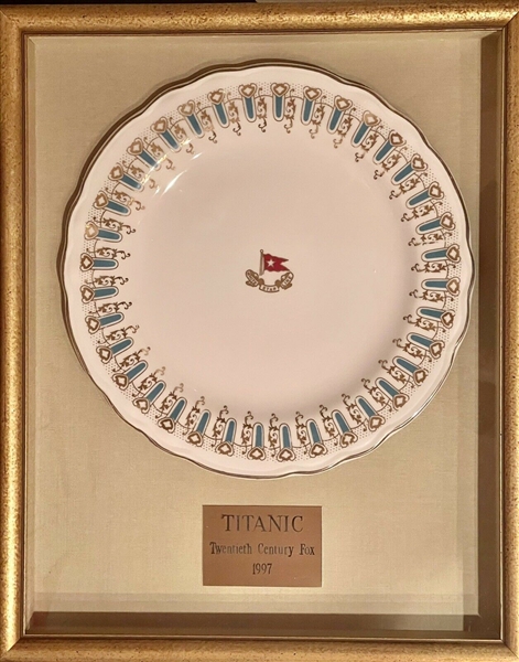Exquisite "Titanic" (1997) Screen-Used First Class Dining Plate