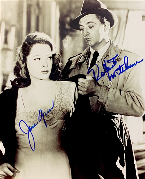 Robert Mitchum & Jane Greer Signed 8" x 10" B&W Photo from "Out of The Past" (PSA/DNA LOA)