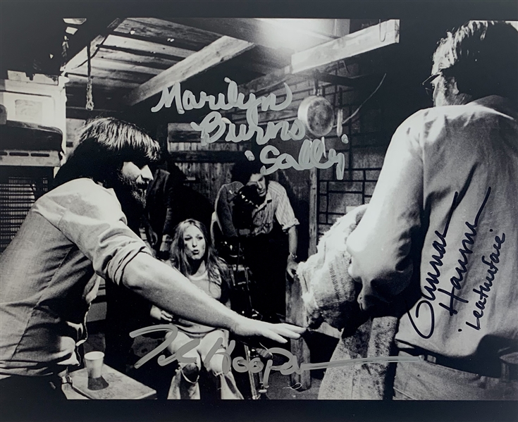 The Texas Chainsaw Massacre Cast Signed 8" x 10" Photo with Hansen, Burns & Hooper (Beckett/BAS Guaranteed)