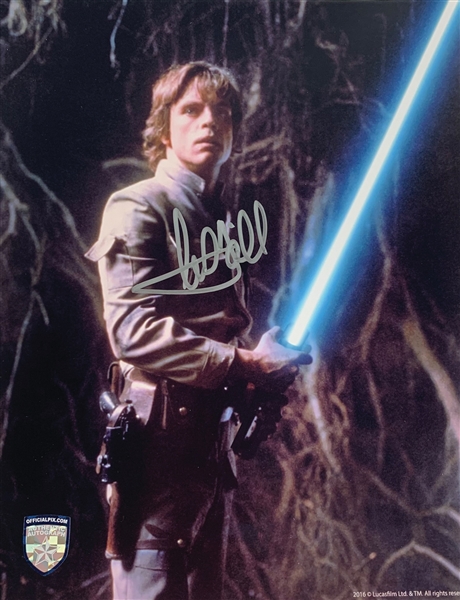 Star Wars: Mark Hamill Terrific Signed 8" x 10" Color Photo from "The Empire Strikes Back" (Official Pix)