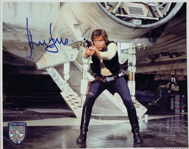 Star Wars: Harrison Ford Superb Signed 8" x 10" Color Photo as Han Solo (Official Pix)