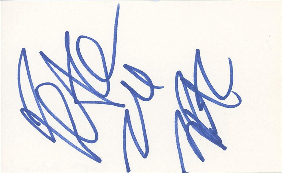 Tupac Shakur Signed 5” x 3" Card (JSA “9” Autograph Grade LOA) 