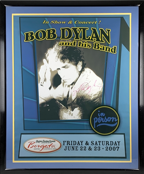 Bob Dylan Signed 31" x 40" Concert Poster for 2007 Atlantic City, NJ Concert with BOLD Autograph (Epperson/REAL)