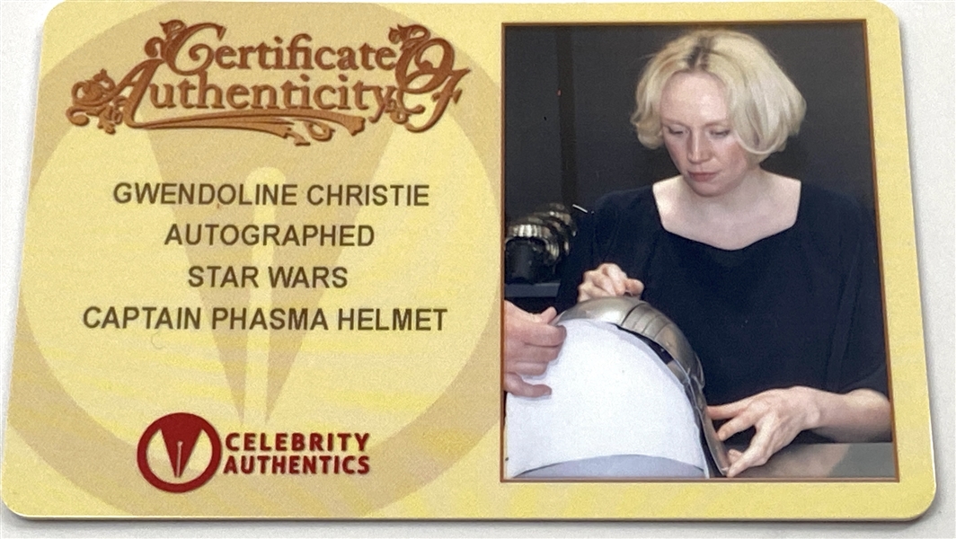 Star Wars: Gwendoline Christie Signed “Captain Phasma” Helmet (Celebrity Authentics COA) (Beckett/BAS Guaranteed)