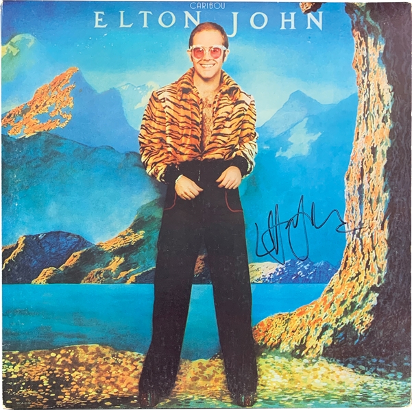 Elton John Signed Caribou Record Album (Epperson/REAL LOA)