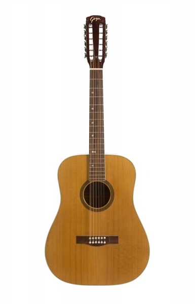 Waylon Jennings Personally Owned & Stage Used Goya Acoustic Guitar (Waylon Jennings LOA)(Beckett/BAS Guaranteed)