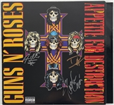 Guns N Roses Signed "Appetite for Destruction" Record Album with Slash, Duff & Steven Adler (Beckett/BAS Guaranteed)