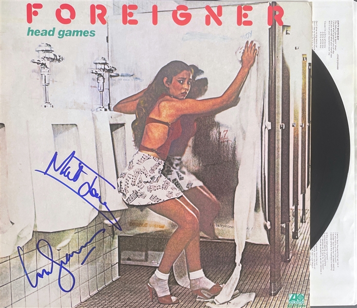 Foreigner: Mick Jones & Lou Gramm Signed Head Games Album w/ Vinyl