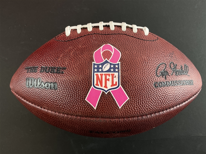 Mike Mularkeys Personal Atlanta Falcons Breast Cancer Game Ball (Coach Mike Mularkey Collection)