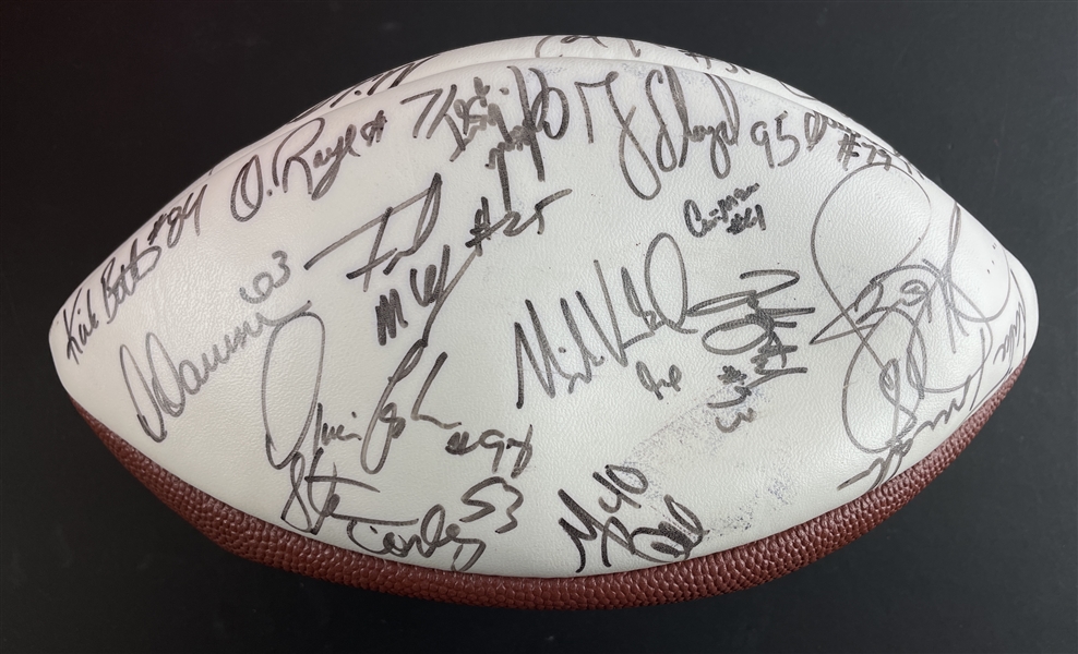 NFL : Autographed 1997 Pittsburgh Steelers Team Signed Football (Coach Mike Mularkey Collection)